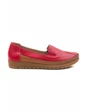 Needion - Kadın Deri Kırmızı Taba Comfort Ayakkabı KIRMIZI TABA NHR212134-6 KIRMIZI TABA 40 