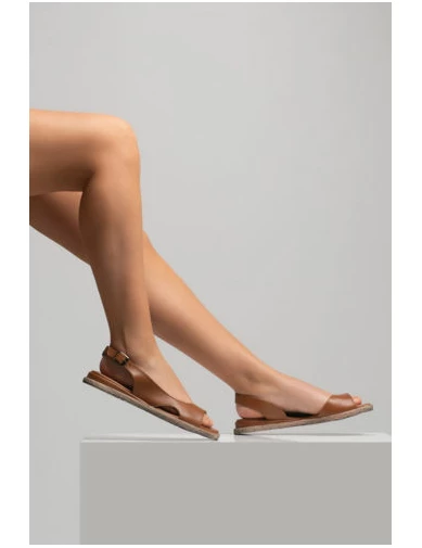 Needion - Kadın Deri Sandalet TABA CVT212723