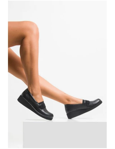 Needion - Kadın Deri Siyah Ayakkabı SIYAH NHR2113543-1