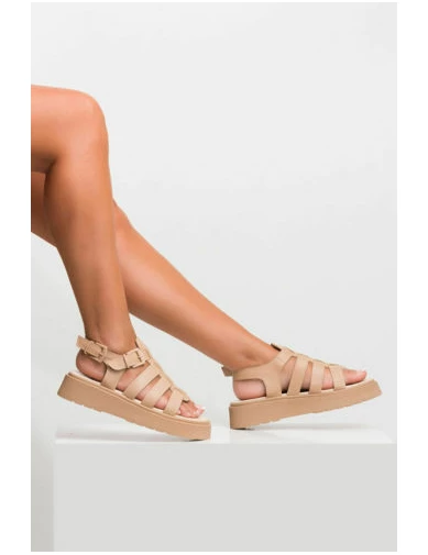 Needion - Kadın Kalın Taban Sandalet TEN USL2122008