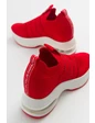 Needion - Kadın Kalın Taban Triko Spor Ayakkabı KIRMIZI GUJ221302 Kırmızı 37
