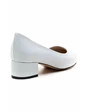 Needion - Kadın Kısa Topuk Stiletto BEYAZ URZ212102 Beyaz 36