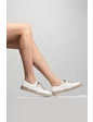 Needion - Kadın Toka Detaylı Spor Ayakkabı BEYAZ INP212230 Beyaz 36