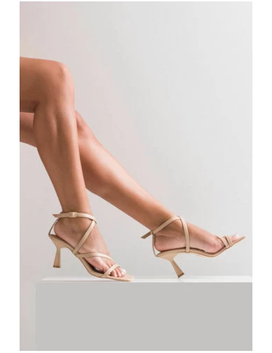 Needion - Kadın Topuklu Ayakkabı TEN