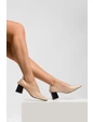 Needion - Kadın Vizon Kırışk Rugan Topuk Detaylı Ayakkabı VIZON KIRISIK RUGAN AHM211602-2 VIZON KIRISIK RUGAN 39