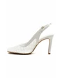 Needion - Kadın Yüksek Topuk File Detaylı Ayakkabı BEYAZ AHM2120593 Beyaz 36
