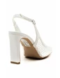 Needion - Kadın Yüksek Topuk File Detaylı Ayakkabı BEYAZ AHM2120593 Beyaz 36