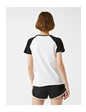 Needion - KadınEkru Renk Bloklu T-Shirt XL Ekru/001