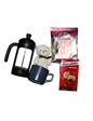 Needion - Kahve Keyfi Aşk Kutusu Hediyelik Kahve Kupa Çikolata French Press Seti  Renkli
