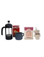Needion - Kahve Keyfi Aşk Kutusu Hediyelik Kahve Kupa Çikolata French Press Seti  Renkli