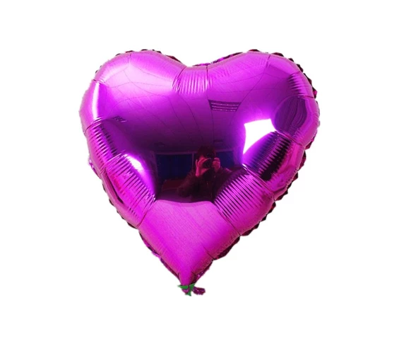 Needion - Kalp Balon Folyo Fuşya 60 cm 24 inç