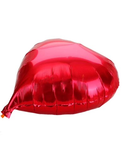 Needion - Kalp Folyo Balon Büyük Boy Kırmızı 90X90 Cm