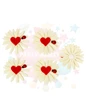 Needion - Keçe Süs Yapışkanlı Ayçiçeği Kalpli 15'li