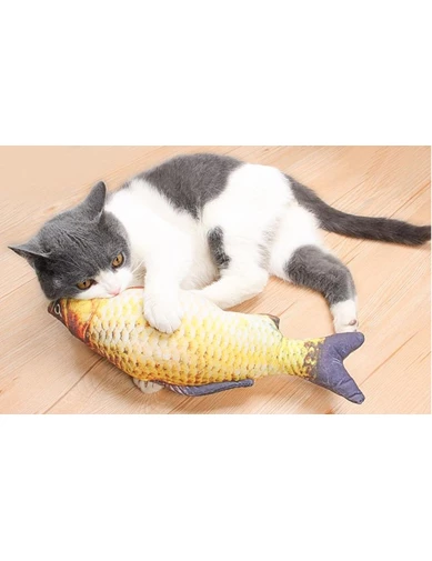 Needion - Kedi Oyuncağı Hareketli Şarjlı Peluş Balık