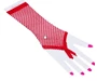 Needion - Kırmızı Renk Parmak Arası File Örgü Eldiven 26 cm