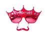 Needion - Kırmızı Renk Prenses Yazılı Bıyıklı Parti Gözlüğü