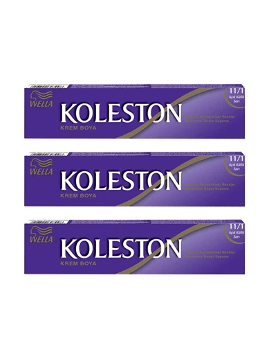 Needion - Koleston Tüp Boya 50 ml - 11.1 Açık Küllü Sarı 3 Adet
