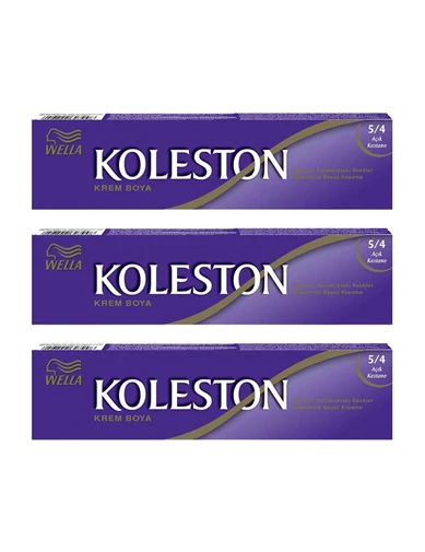 Needion - Koleston Tüp Boya 50 ml - 5.4 Açık Kestane 3 Adet