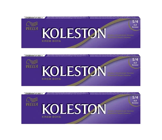 Needion - Koleston Tüp Boya 50 ml - 5.4 Açık Kestane 3 Adet