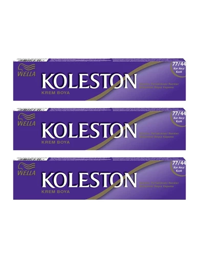 Needion - Koleston Tüp Boya 50 ml - 77.44 Kor Ateşi Kızılı 3 Adet