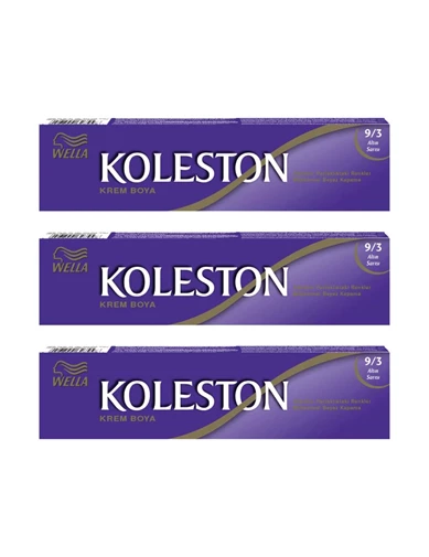 Needion - Koleston Tüp Boya 50 ml - 9.3 Altın Sarı 3 Adet
