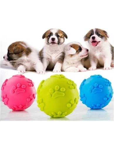Needion - Köpek Isırma Topu Pati Desenli Küçük