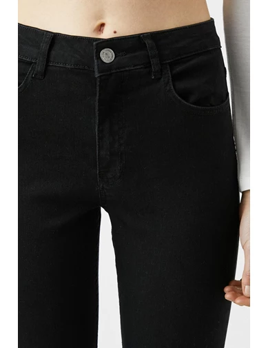 Needion - Koton Kadın Siyah Jeans 