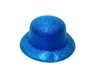 Needion - Koyu Mavi Renk Yuvarlak Simli Plastik Parti Şapkası