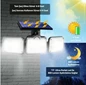 Needion - Kumandalı Solar Güneş Enerjili 122 Ledli Hareket Sensörlü Bahçe Aydınlatma Sokak Lambası