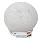 Needion - Küre Şekilli Doğal Kaya Tuzu Lambası Kablolu Ampullü Beyaz 5-6 Kg