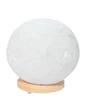 Needion - Küre Şekilli Doğal Kaya Tuzu Lambası Kablolu Ampullü Beyaz 5-6 Kg