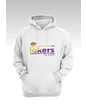 Needion - Lakers 109 Basklı Beyaz Kapüşonlu Sweatshırt M