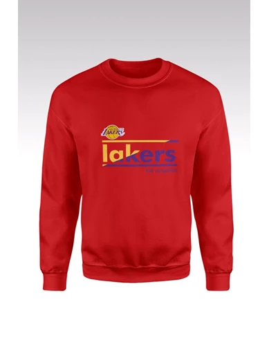 Needion - Lakers 109 Kırmızı Sweatshirt