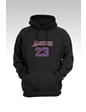 Needion - LeBron James 125 Siyah Kapşonlu Sweatshirt - Hoodie S