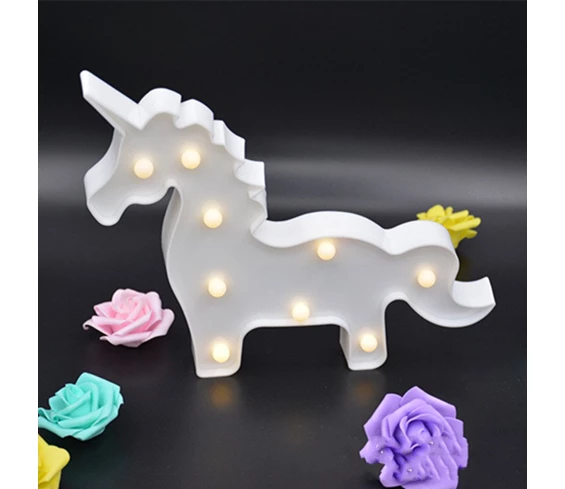 Needion - Led Işıklı Unicorn At Gece Lambası
