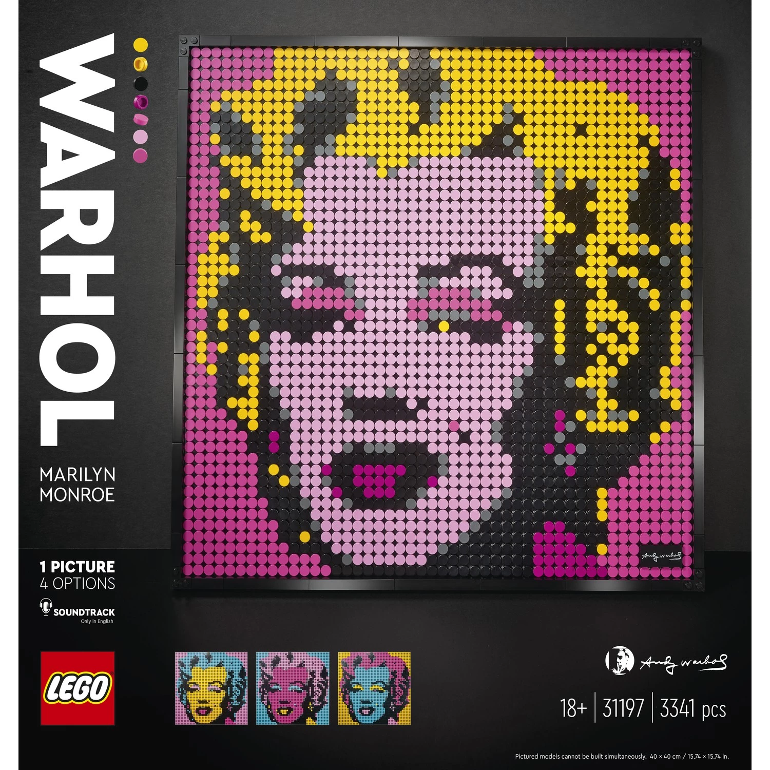 andy warhol marilyn lego