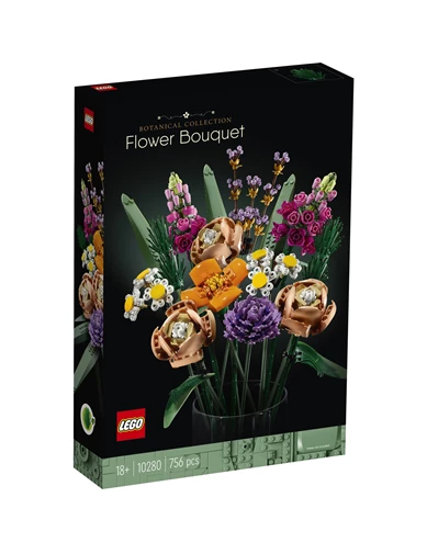 Needion - Lego Çiçek Buketi 10280 - Yetişkinler için Hobi ve Sergi Amaçlı Kendin Yap Dekoratif Botanik Yapım Seti (756 Parça)