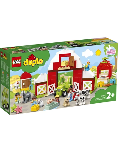 Needion - Lego Duplo 10952 Town Ahır Traktör ve Çiftlik Hayvanı Bakımı 10952 Eğitici Çiftlik Oyun Seti; 2 Yaş ve Üzeri Çocuklar için Harika bir Hediye (97 Parça)