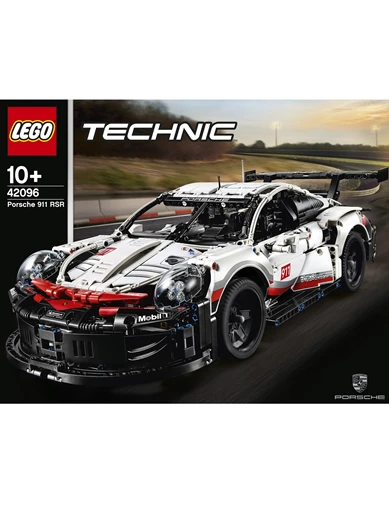 Needion - LEGO Technic 42096 Porsche 911 RSR Yapım Kiti (1580 Parça) - Çocuk ve Yetişkin için Koleksiyonluk Oyuncak Araba