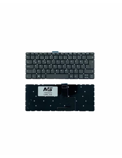 Needion - Lenovo IdeaPad 320S-14IKB, 320SH-14IKB Uyumlu Laptop Klavye Füme TR