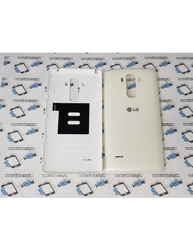 Needion - LG G4 Stylus Arka Pil Batarya Kapağı Beyaz