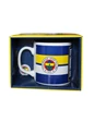 Needion - Lisanslı Fenerbahçe Taraftar Kupa Mug Baskılı Bardak Renkli