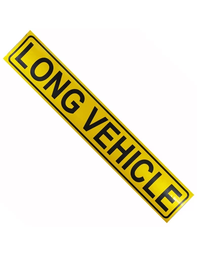 Needion - Long Vehichle Yazısı Reflektörlü Fosforlu Şerit Bant 9 cm x 50 cm