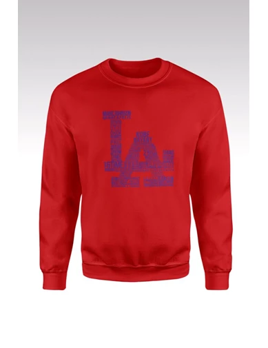 Needion - Los Angeles Lakers Kobe Bryant 88 Kırmızı Sweatshirt