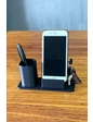 Needion - Masaüstü Kalemlik ve Telefon Standı - Siyah