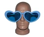 Needion - Mavi Renk Mega Boy Jumbo Kalp Şekilli Parti Gözlüğü
