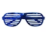 Needion - Mavi Renk Plastik Yılbaşı Partisi Panjur Gözlük