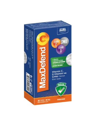 Needion - Maxdefend C Vitamin C, Vitamin D Ve Çinko 30 Saşe