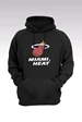Needion - Miami Heat 130 Siyah Kapşonlu Sweatshirt - Hoodie L