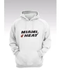 Needion - Miami Heat 131 Beyaz Kapüşonlu Sweatshırt - Hoodie XXL
